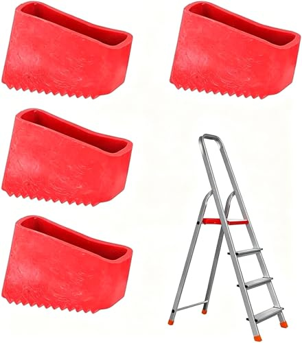 BRIOTA 4 Stück Leiterfüße, Leiterfüße 50x22 mm, Ersatzfüße für Leitern, Gummi Leiter Füße, Rutschfeste Leiterfüße, Leitern für Leiterfüße Universal Leiter Füßa Bdeckungen Für Heimarbeiter