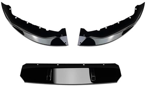 ZWBC Auto Frontlippe Spoiler für BMW Serie 5 G30 M Sport LCI 540i 525i 530i 2021-2023,Frontstoßfänger Lippen Körper Autoteile, Antikollisionsschutz, Frontspoiler Protector Splitter Kit