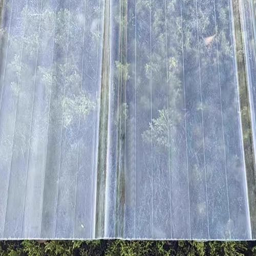 Transparente Fiberglas-Dachplatten, 2 mm, wetterfest, für Schuppen, Garage, Carport, Gewächshaus, Dachverkleidung, Verkleidung mit Tageslichtfunktion (0,9 x 1 m, 4 Stück)