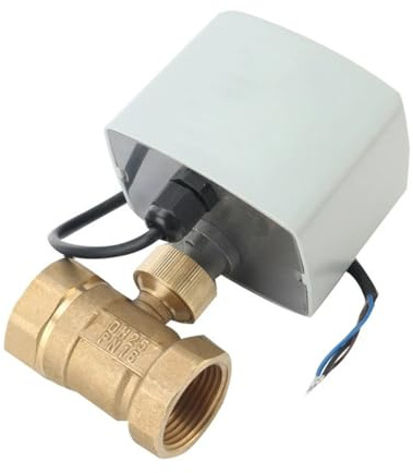 1/2 3/4 1 2 Zoll motorisierter Kugelhahn 220 V 12 V 24 V 3-Draht 2 Steuerung Messing elektrischer Kugelhahn großes Drehmoment 1 Stück(1-1/4,24VAC)