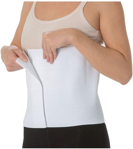 Easy8 - Storlek 2 för män kvinnor, magsäck, postpartum mage, postoperativ magband, höjd 27 cm, elastisk, mantel, ländrygg, korsett, justerbar kardborrestängning