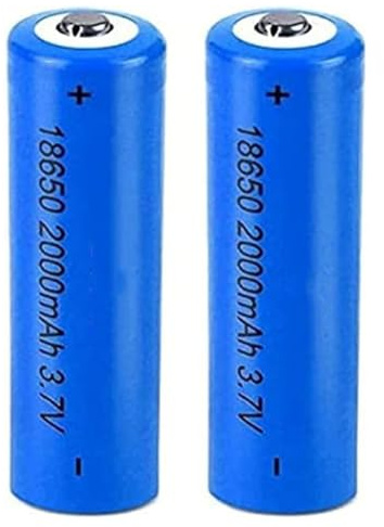 TLYA Laddningsbara batterier, 3,7V Li-ion-batteri 2000mAh Full kapacitet Litiumbatterier Batteripaket, för solbelysning, dörrklocka, trädgårdsljus, 2 st