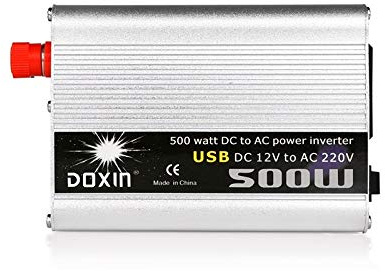 Inverter Auto,Inverter Onda Pura 500W Inverter 12 V 220 V trasformatore di tensione Charger DC 12V a 220V AC convertitore di potere con USB Alimentatore da auto Potenza di picco 1000W
