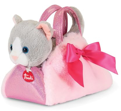 Trudi Chat Pink Fashion Bag Animaux en Peluche idée Cadeau | 15x20x11cm Taille XS | Fashion Pets | modèle 56081