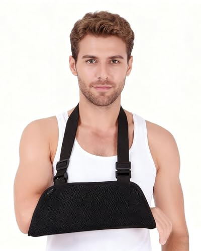 JUKOTA 1 pièce Maintien du Bras, Echarpe de Bras, Attelle Bras pour Blessures, Attelle Epaule, Echarpe de Soutien pour Bras Droit et Bras Gauche, pour le bras et l'épaule（B）