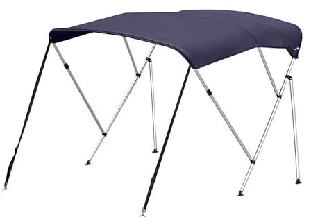 Saluaqui Versatile Boat Sun Shade Canopy for 1-1.4 Meter Yachts and Boats - 600D Oxford Cloth, Easy Installation, Foldable Umbrella for Fishing and Boating (182x117x185-198cm)