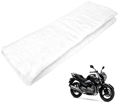 FortuneGlobe Hochtemperaturisolierende Wolle für Schalldämpfer Motorrad – 50 x 70 cm – für Mofa, Roller und Auspuff Rock