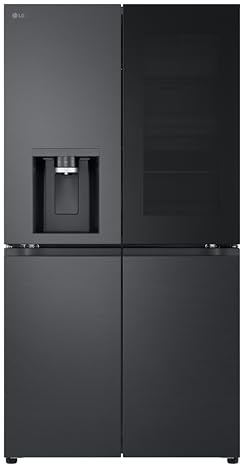 LG InstaView™ American Fridge Freezer - Essence Black Steel - E Rated