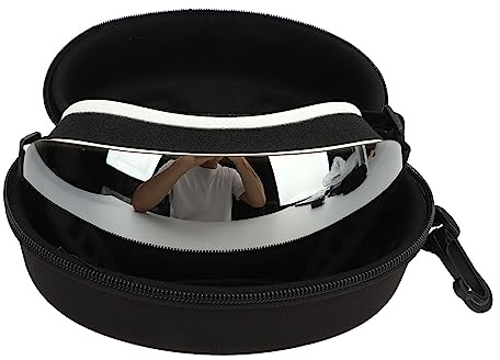 KIMISS Hundsolglasögon UV-skydd Vintäta Justerbara Magnetglasögon med Vit e för Medelstora Till Stora Hundar (Silverlinser)