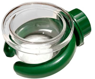 Ciotola per acqua e cibo per uccelli con clip di sicurezza, tazza trasparente per pappagalli e piccoli animali mangiatoia per uccelli ciotola per uccelli