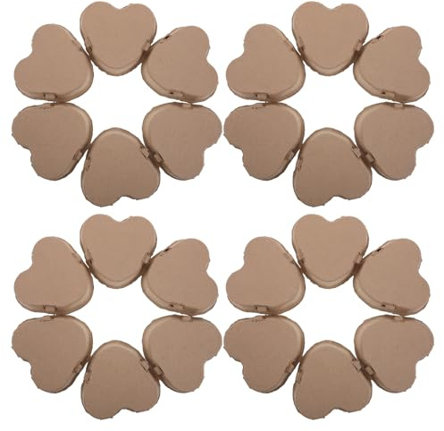 DIYEAH Set 30 Scatole di Cartone per Uova a Forma di Cuore per Festa degli Innamorati, Vassoio in Polpa di Carta Sostenibile 3 Slot, Confezione Regalo Versatile per Conservazione,