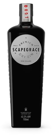 SCAPEGRACE Classic 42.2% - Premium Dry Gin - Serie limitata - Distillato con acqua di ghiacciaio - 700 ml