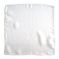 Magic SILK Seidenschals (15 x 15 cm) von 12 - Weiß