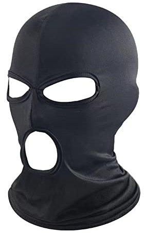 WYSUMMER Sturmhaube, Gesichtsmaske, Damen, Herren, dünn, Vollgesichtsmaske für Motorrad, Fahrrad, Jagd, Radfahren, Mütze, Ski - Schwarz -