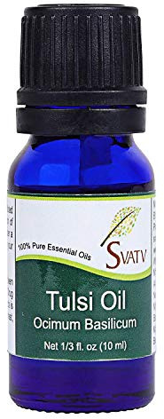 SVATV TULSI �therisches �l Aromatherapie in therapeutischer Qualit�t Duft�l f�r Diffusor Yoga Massage & DIY K�rperpflege 10 ml Basilikum