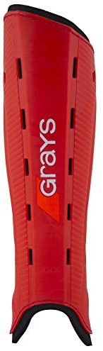 Grays G600 Hockey-Schienbeinschoner, Erwachsene, Unisex, Rot/Schwarz, Größe M