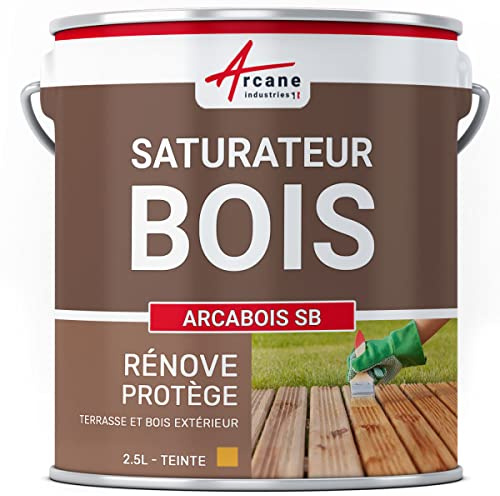 Saturateur Bois Terrasse - Bardage 2.5 L Chêne Doré - Teinte Jaune