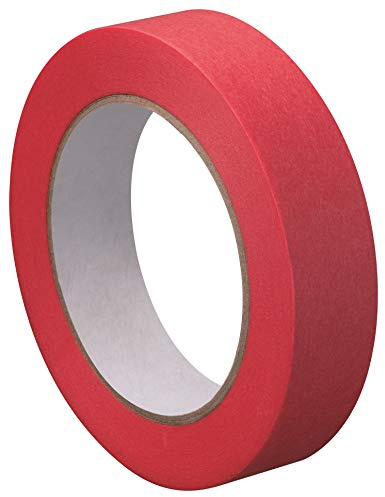Washi Tape Strong Abklebeband Rot 50m x 25mm Reispapierband Temperaturbeständig Lackieren Dünn Nassfest