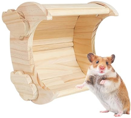 Lnhgh Chinchilla-Haus,Hamsterhaus aus | Mondförmiges Sugar Glider House,Hamster-Lebensraum, Kaninchenhütte für Kleintiere, Hamster, Chinchillas, Hasen, Igel