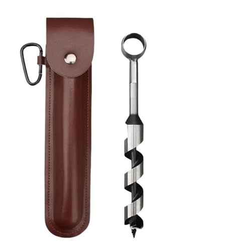 Bushcraft-Überlebenswerkzeug, Survival-Handbohrer, 25 mm Durchmesser, Survival-Bohrer, manueller Bohrer, Holzbearbeitungs-Handbohrer, Handbohrer, Holzbohrer for Camping und Outdoor