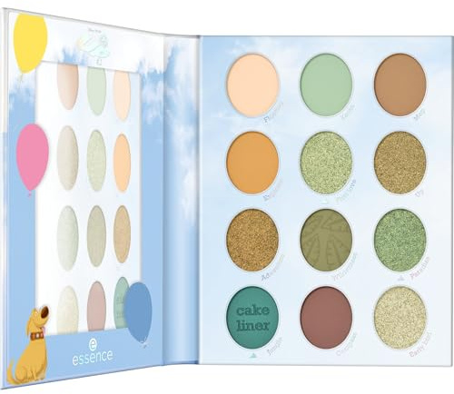 Essence Cosmetics Disney Pixar Up Palette di Ombretti, Pigmentato, Lucida, Brillante, Colore Intenso, 8.2 g