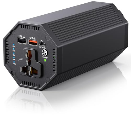 Powerstation 98 wh Externt batteri med 100 W AC-uttag, bärbar laddare med USB-port, universell reseladdare för bärbar dator, MacBook Pro Notebook Gopro surfplatta mobiltelefon utomhus P8