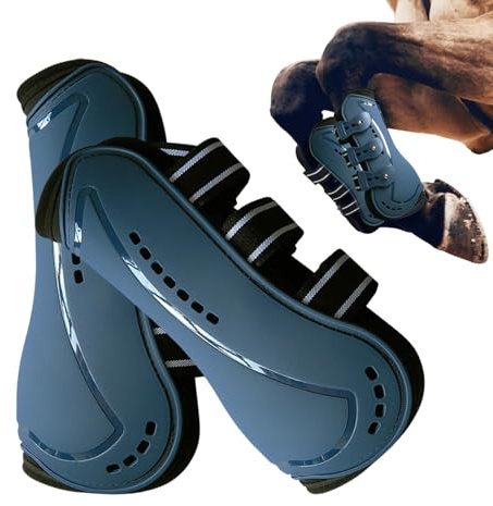 Pferdesportgamaschen,Gamaschen für die Vorderfüße von Pferden, Pferdebeinschützer Pferdestiefel, Atmungsaktiver Vorderbeinschutz, stoßdämpfende Sportstiefel, Pferdebeinbandagen zum Springen, Trailreit