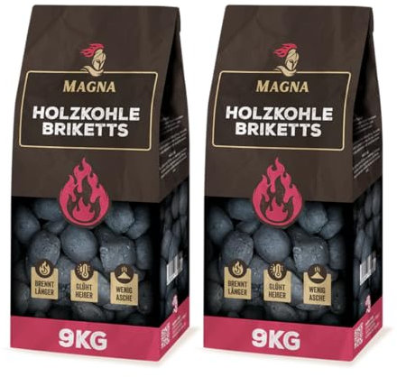 Premium Holzkohlebriketts Magna - Holzkohle, Grillkohle, Kohle, Grillholzkohle, Restaurantkohle, Holzkohlebriketts, Kohlebriketts - für Holzkohle-Grill, Restaurant-Grill (3)