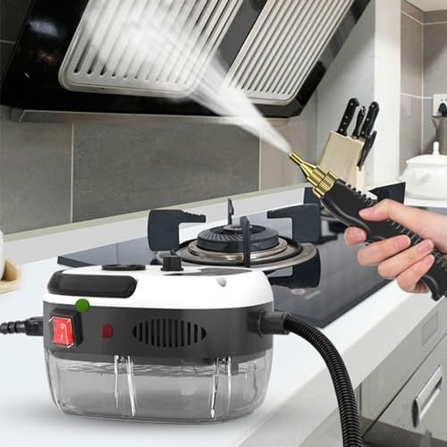 Vaporiera ad alta pressione da 2500 W per la pulizia, pulitore a vapore portatile portatile per casa, dettagli auto, tappezzeria, cucina, bagno, malta e piastrelle
