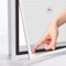 MLEJU Moustiquaire Fenêtre Magnétique, Moustiquaire jusqu'à 150x180 cm, Taille Ajustable avec Cadre Détachable, Moustiquaire en Fibre de Verre Montage Simple Pas de Perçage ni de Vissage