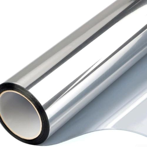 Way - Pellicola a specchio per finestre, riflettente, per la privacy, solare, con caratteristiche di isolamento termico (60 x 100 cm)