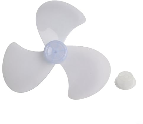 Hélice de ventilateur à trois pales de 40,6 cm avec couvercle de protection pour ventilateur de refroidissement sur pied pour appareil domestique (pale de ventilateur + écrou)