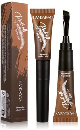 Espresso ögonbryn pomade, vattentät ögonbrynsgel, ögonbrynspomad med pensel, långvarig, för täta och naturliga ögonbryn