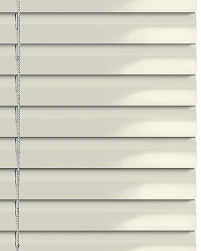 Venecianas Aluminio Protección Solar y Privacidad Estor Veneciano Sin Taladro Opacas Impermeable Persianas Venecianas para Salón Cocina Dormitorio(White,0.55X1.4M)