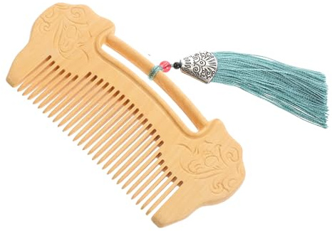 Baluue Wooden Comb Fine Tooth Comb for Men Beard Care and Hair Styling Handmade as Present for Women