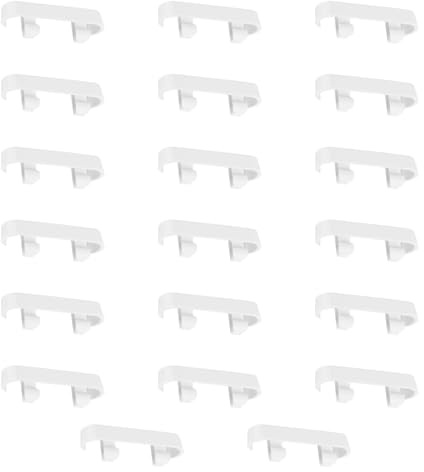 Wellrun 20 PCS Window Drainage Cover Caps,25mm Weep Hole Covers,ABS Plastic Window Sill Covers,Drain Cover Replacement for UPVC Windows(White)