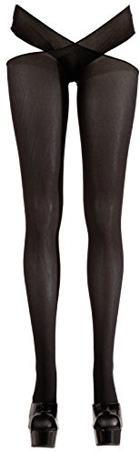 Strumpfhose mit offenem Schritt Schwarz S/M L/XL Cottelli Collection Größe S/M