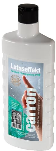 carron® Original PTFE-2 Glasversiegelung für Dusche aus Glas Acryl-Glas gegen Kalk & Schmutz Set mit Poliertuch - reinigen und versiegeln Duschwand, Duschkabine, Badewanne