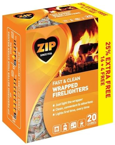 Zip Fast & Clean Wrapped Firelighters