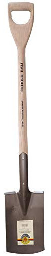 shw 55947 Herold Bêche avec poignée en D pour sols Doux et Peu encombrés Manche en Bois avec Manche 95 cm 2,5 kg