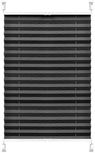 S SIENOC Plisse-Rollo Plisseerollo Easyfix ohne Bohren Plissee Jalousie verspannt Faltstore Rollo Klemmfix Sonnenschutzrollo Seitenzugrollo Faltrollo für Fenster Tür