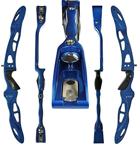 Jackalope Zircon Mittelstück 25 Zoll ILF, Blau, 1038 g leicht | Aluminium-Magnesium-Legierung, einstellbare Wurfarmausrichtung, zusätzliche Buchsen für Zubehör, gepolsterte Tasche
