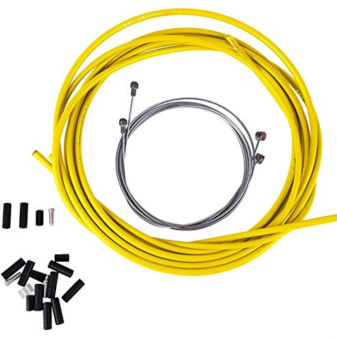 Kuuleyn 4 Farbe Glatte Fahrrad Bremsschlauch Fahrradbremse Schaltzughülle Kit Bremsen Kabelschlauch Kit für Mountain Road Klappfahrrad Universal Kabelzubehör