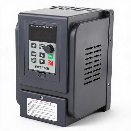 VFD Inverter Convertisseur Fréquence 220V Mono Entrée 380V Triphasé Sortie | Fréquence de Sortie 400 Hz, Méthode de Contrôle PWM, Courant Nominal 8 A, pour le Contrôle de Vitesse des Moteurs Asynchrones