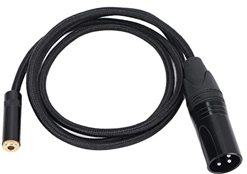 Cable Adaptador de Audio Estéreo Macho Hembra a XLR de 3,5 Mm, Cable Adaptador Mini Jack Hembra a XLR Macho, para Reproductores de MP3, Amplificadores, Mezcladores, 3,3 Pies