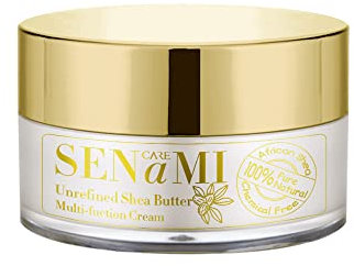 Sheabutter, unraffiniert, afrikanische Sheabutter, 100 % rein und roh, 100 g, Sheabutter, feuchtigkeitsspendende