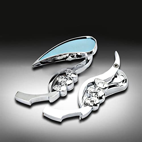 Seitenspiegel Für Yamaha Virago XV 250 500 535 700 750 920 1100 Road Star XV1600 Chopper Motorrad Chrome Skull Rückspiegel