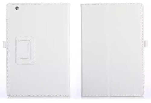 Schutzhülle für Sony Xperia Z4 Ultra Tablet 10.1 SGP771 SGP712 SGP711, ultradünn, Folio-Ständer, leicht, Leder, für Sony Xperia Z4 10.1 SO-05G SOT31 (weiß)