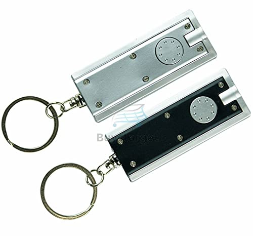 Buystarget 2 X Super Bright LED Keyring Torches Flashlight Camping Light Pocket Keychain