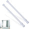 SJBAUTYO 2 Piezas Barra de Cortina Ajustable,32-40cm,Fijación Sin Taladro Sin Tornillo,Pequeñas Barras de Cortina Telescópicas,Adecuadas para Ventanas, Cocinas y Armarios,Blanco
